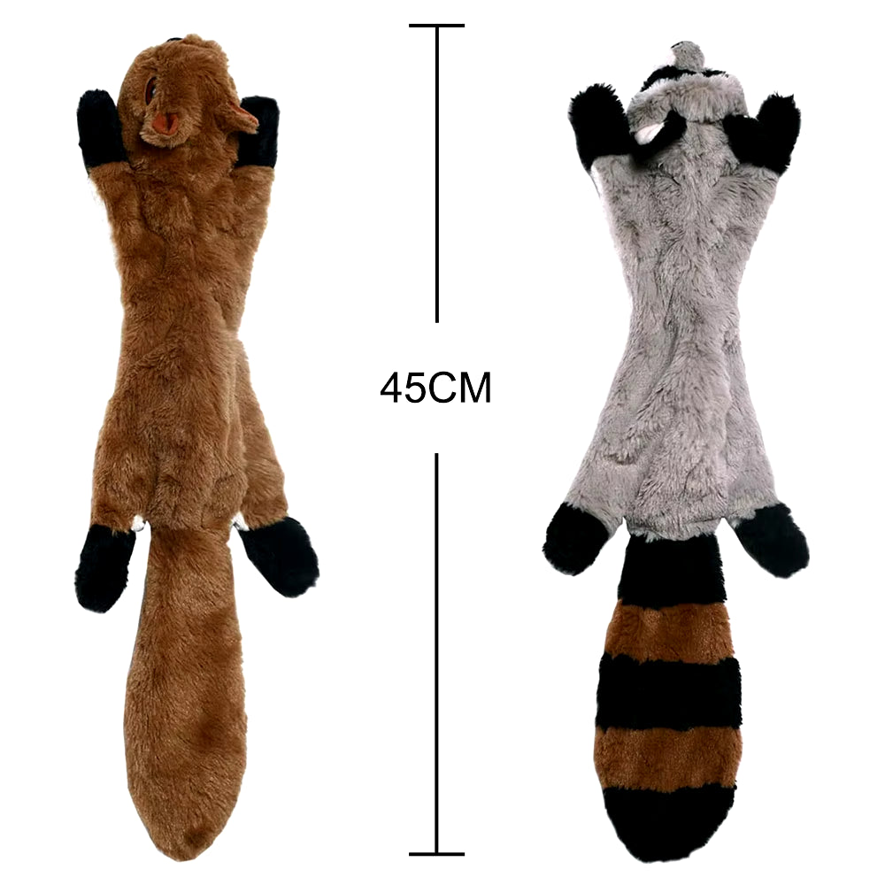 Stuffing-Free Squeaky Dog Toy – Durable Crinkle Plush Chew Toy