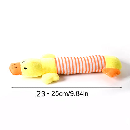 Stuffing-Free Squeaky Dog Toy – Durable Crinkle Plush Chew Toy