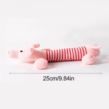 Stuffing-Free Squeaky Dog Toy – Durable Crinkle Plush Chew Toy