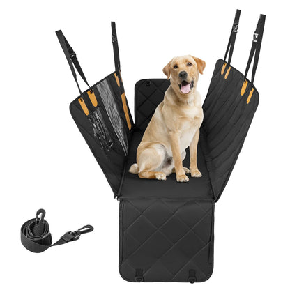 Waterproof Dog Car Seat Cover for Back Seat with Mesh Windows