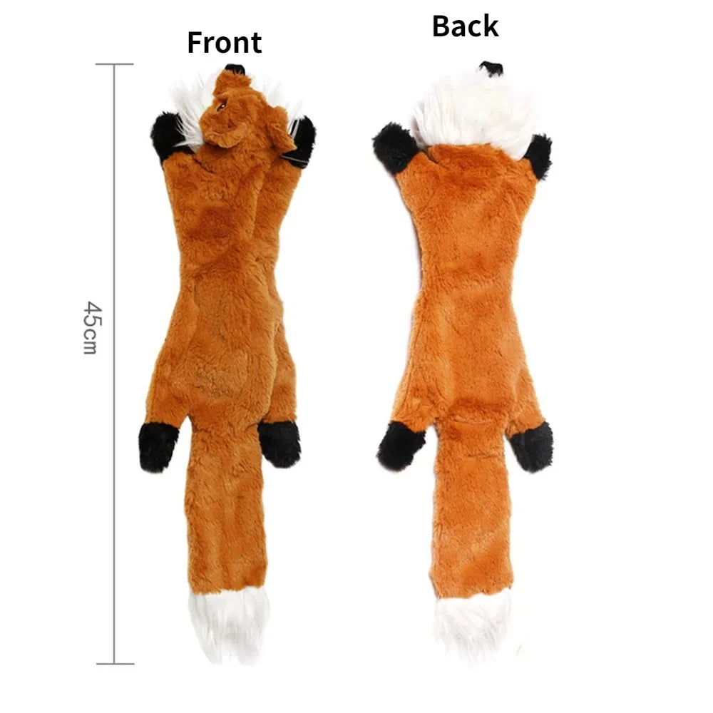 Stuffing-Free Squeaky Dog Toy – Durable Crinkle Plush Chew Toy