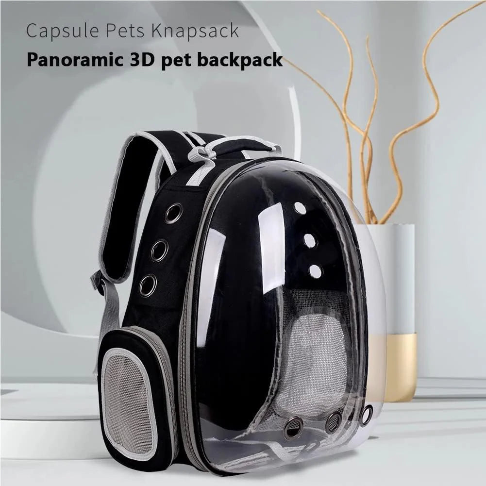Animal Carrier Backpacks,Transparent Space Capsule Bubble Pet Backpack Bag for Small Dogs Cats Airline Approved Travel Carrier
