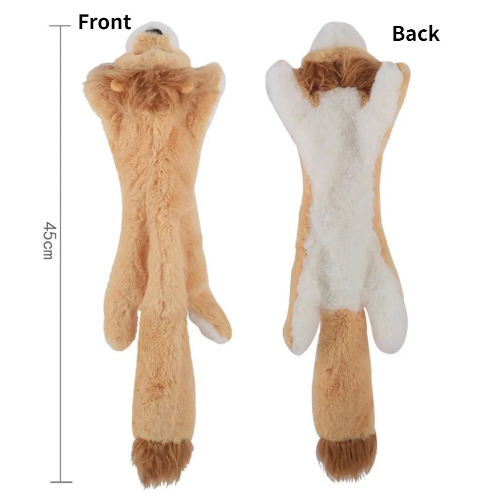 Stuffing-Free Squeaky Dog Toy – Durable Crinkle Plush Chew Toy