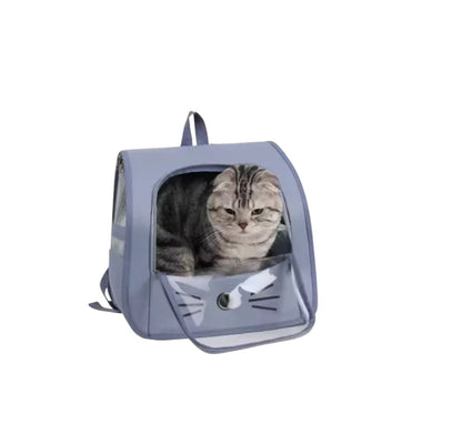 Cat Backpack Carrier, Breathable Pet Carrier Bag for Cats & Small Dogs, Portable Outdoor Travel Backpack with Ventilated Mesh, Lightweight Shoulder Bag for Hiking, Walking & Vet Visits