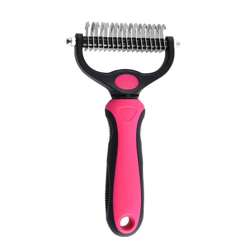 SIHI Dog & Cat Dematting Comb, Double-Sided Pet Grooming Brush
