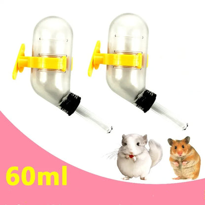 Fashion NEW 50Ml Cage Hanging Leak-Proof Vacuum Pets Drinking Water Dispenser Feeder Bottles for Mini Golden Bear Hamster Animal
