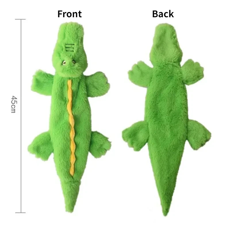 Stuffing-Free Squeaky Dog Toy – Durable Crinkle Plush Chew Toy