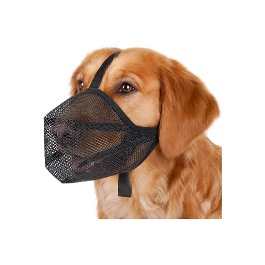 Dog Muzzle, Soft Mesh Muzzle for Small Medium Large Dogs anti Bite Scavenging, Breathable Adjustable Mouth Guard for German Shepherd Labrador Golden Retriever in Grooming Walking Vet Visits
