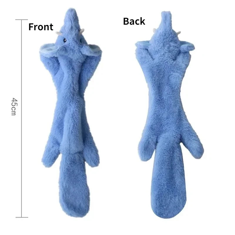 Stuffing-Free Squeaky Dog Toy – Durable Crinkle Plush Chew Toy