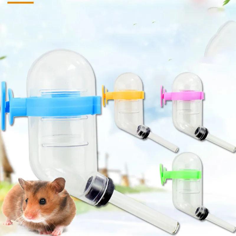 Fashion NEW 50Ml Cage Hanging Leak-Proof Vacuum Pets Drinking Water Dispenser Feeder Bottles for Mini Golden Bear Hamster Animal