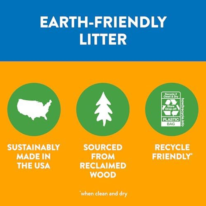 Feline Pine Platinum Non-Clumping Cat Litter, Feline Pine Cat Litter 17Lb