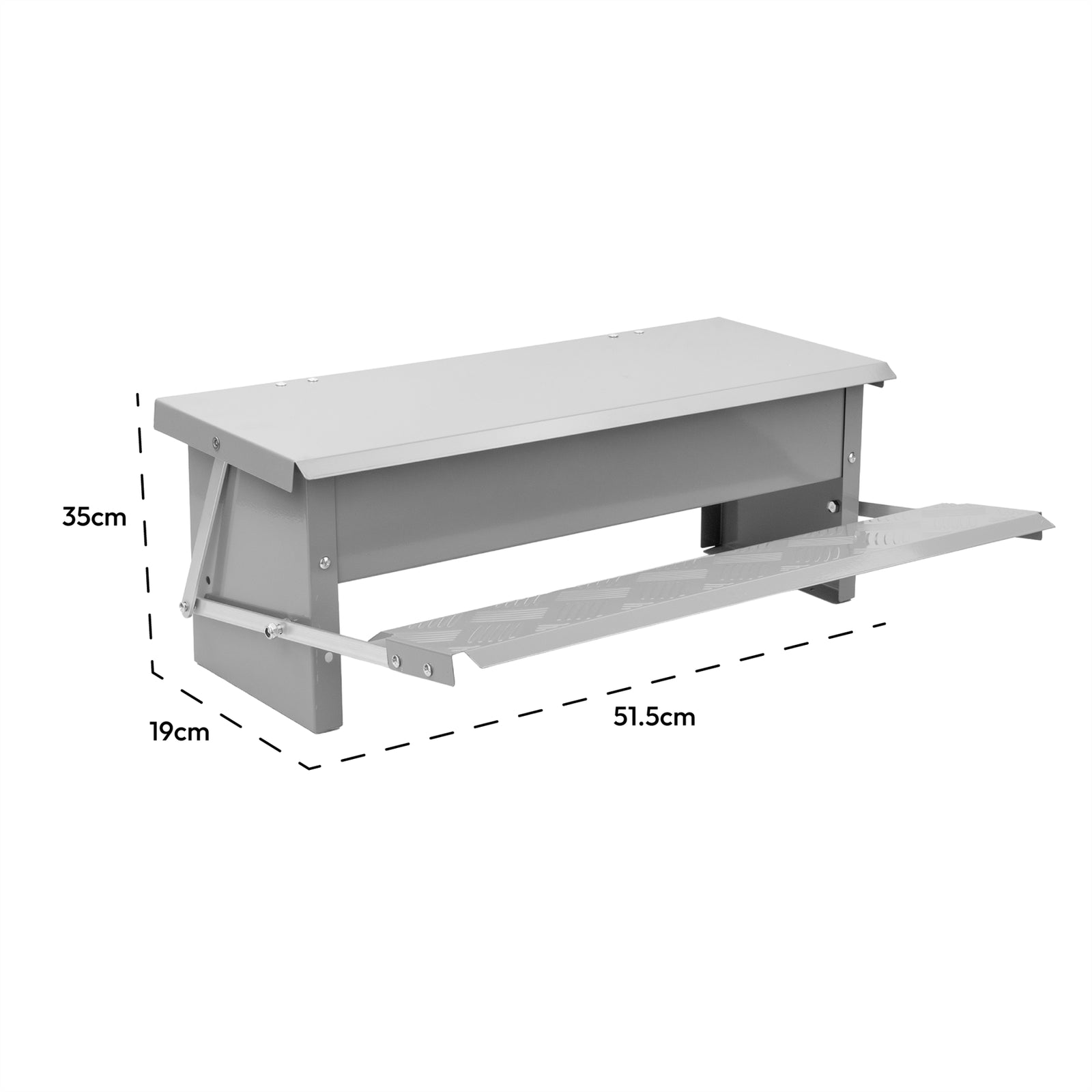5KG AUTOMATIC OUTDOOR CHICKEN COOP FEEDER DUCK GOOSE PHEASANT TREADLE TROUGH