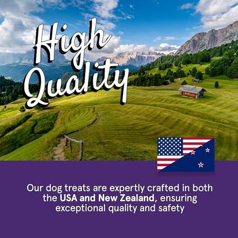 Real Meat Dog Treats - 12Oz Bag of Bite-Sized Air-Dried Lamb & Liver Jerky - Grain-Free, 95% Human-Grade, Grass Fed Lamb - All-Natural