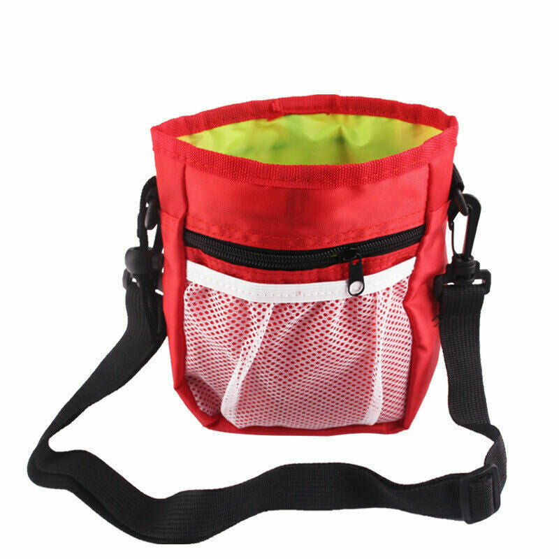 Dog Walking Training Obedience Treat Pouch Portable Pet Puppy Snack Belt Bag UK