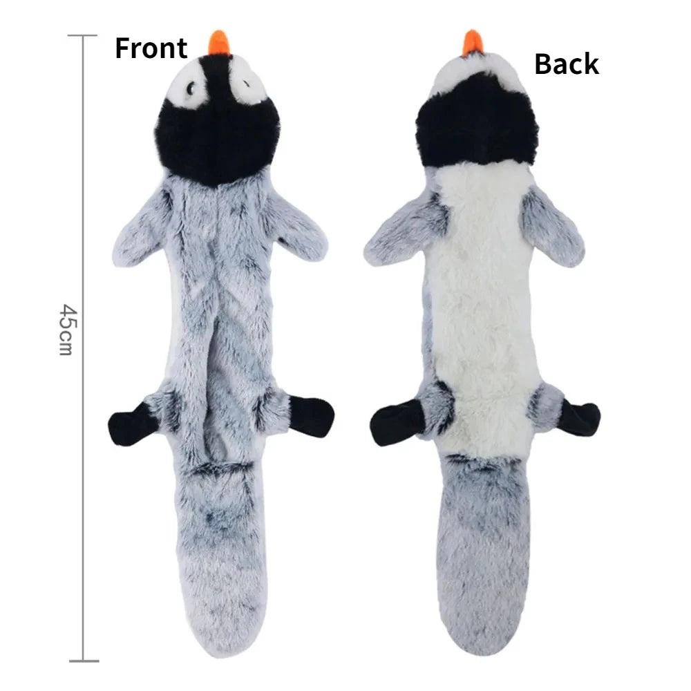 Stuffing-Free Squeaky Dog Toy – Durable Crinkle Plush Chew Toy