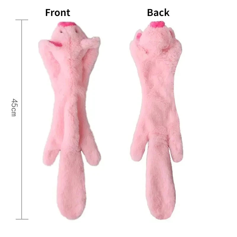 Stuffing-Free Squeaky Dog Toy – Durable Crinkle Plush Chew Toy